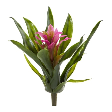 Dare2Decor 10 in. Bromeliad Artificial Flower, Purple DA1601695
